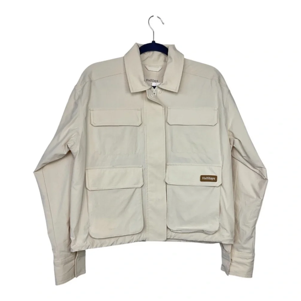 NWT Halfdays Cream Utility Jacket for Women - Picture 7 of 8